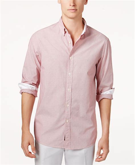 striped dobby shirt michael kors|Michael Kors Men's Slim.